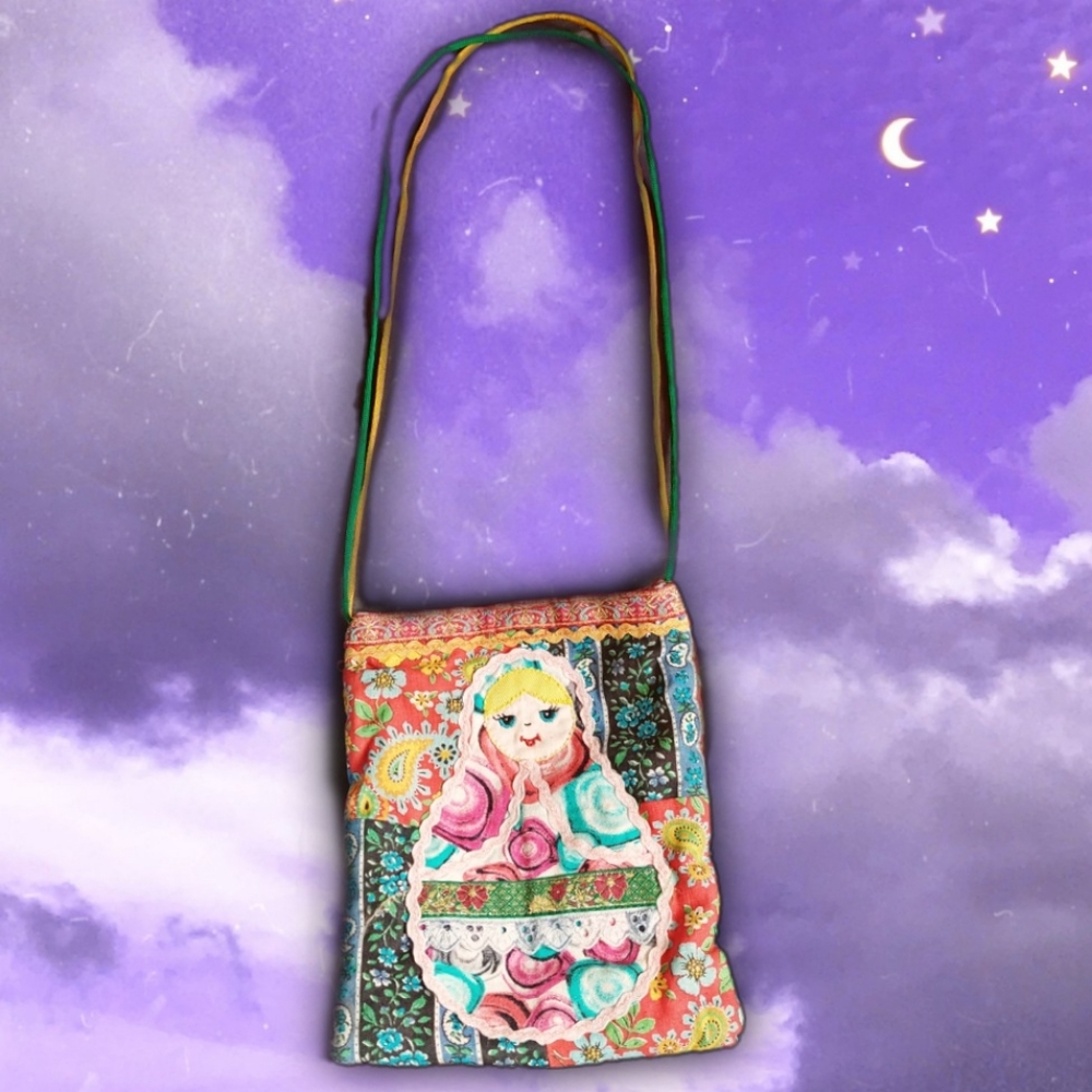 Beautiful Matryoshka Crossbody Bag Purse